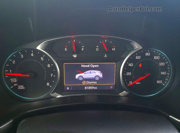 3GNAXYEX8LS515644 2020 CHEVROLET EQUINOX Charcoal Instrument cluster view