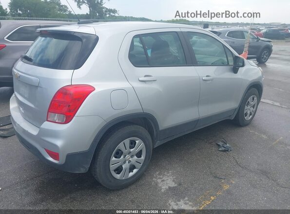 3GNCJKSB2JL394343 2018 CHEVROLET TRAX Silver Հետևի աջ