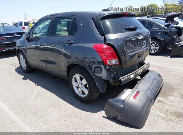 3GNCJKSB3GL140861 2016 CHEVROLET TRAX Gray Rear left