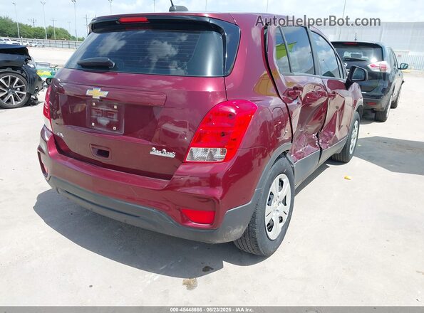 3GNCJKSB3HL273475 2017 CHEVROLET TRAX Темно-бордовый Задняя правая четверть