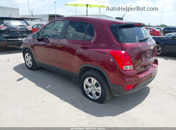 3GNCJKSB3HL273475 2017 CHEVROLET TRAX Темно-бордовый Задняя левая четверть