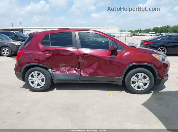 3GNCJKSB3HL273475 2017 CHEVROLET TRAX Темно-бордовый Вид задней части салона