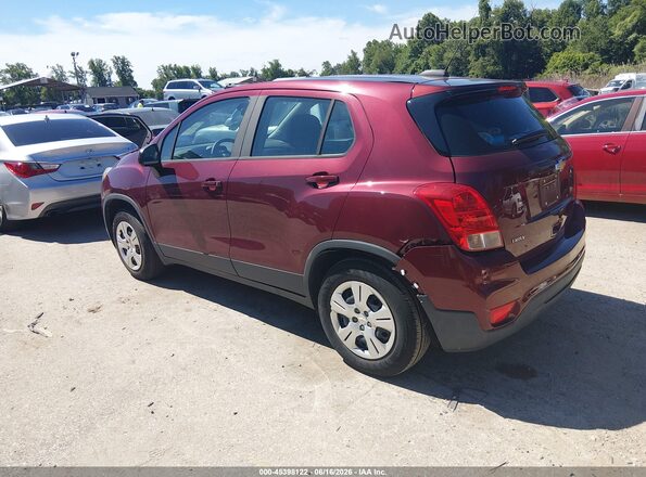3GNCJKSB4HL273498 2017 CHEVROLET TRAX Red Tył lewy