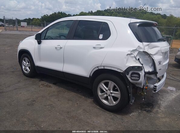 3GNCJKSB4LL208689 2020 CHEVROLET TRAX White Trasero izquierdo