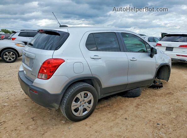 3GNCJKSBXGL263038 2016 CHEVROLET TRAX Серебряный Задняя правая четверть