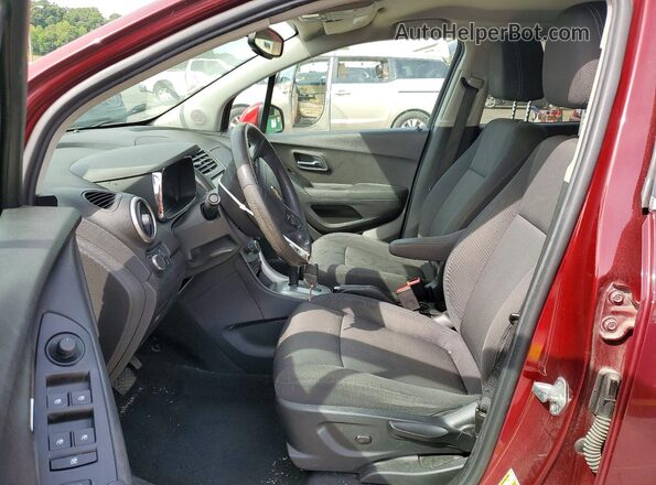 3GNCJLSB0GL273194 2016 CHEVROLET TRAX Red Вид салону спереду