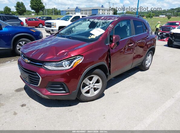 3GNCJLSB0HL148715 2017 CHEVROLET TRAX Red წინა მარცხენა ხედი სამი მეოთხედიდან