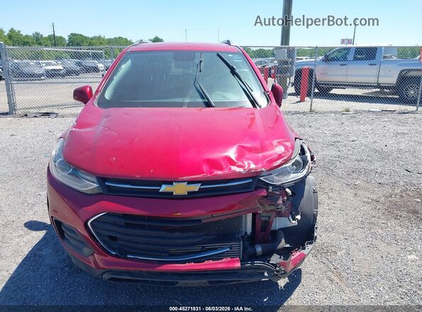 3GNCJLSB0JL377370 2018 CHEVROLET TRAX Red Вид панелі приладів