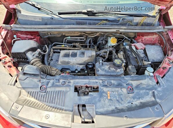 3GNCJLSB3JL185814 2018 CHEVROLET TRAX Burgundy Engine compartment view