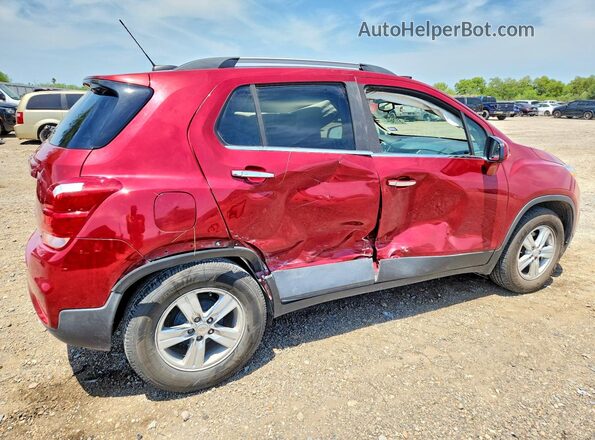 3GNCJLSB3JL185814 2018 CHEVROLET TRAX Burgundy Rear right