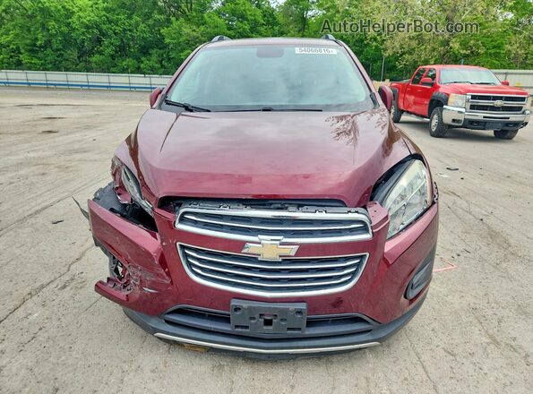 3GNCJLSB4GL223317 2016 CHEVROLET TRAX Maroon 