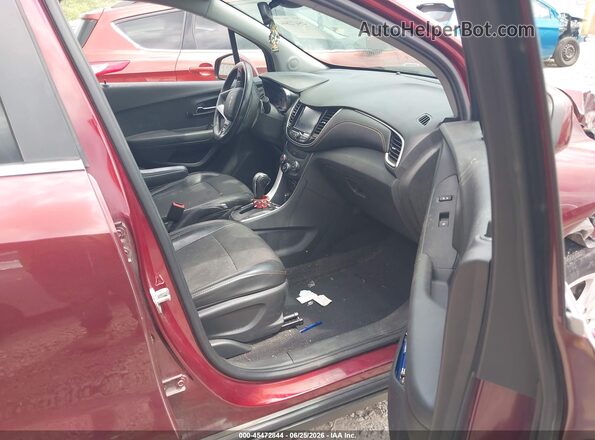 3GNCJLSB4HL149673 2017 CHEVROLET TRAX Maroon Widok wnętrza z przodu