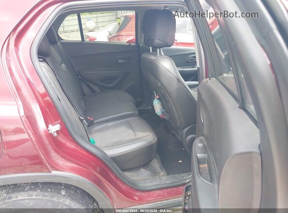 3GNCJLSB4HL149673 2017 CHEVROLET TRAX Maroon Widok naklejki z numerem VIN