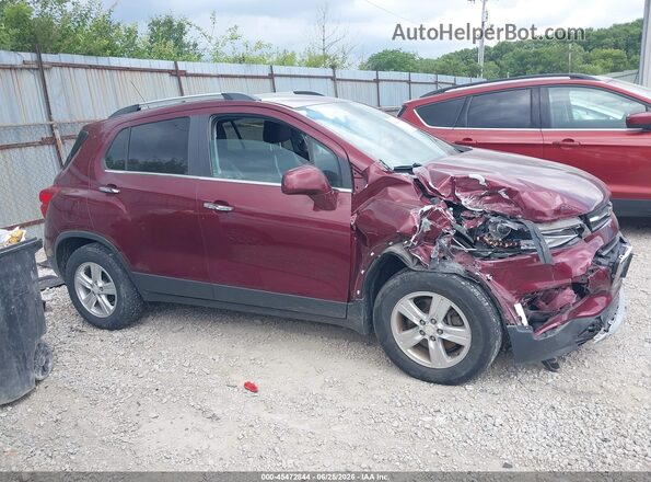 3GNCJLSB4HL149673 2017 CHEVROLET TRAX Maroon Widok wnętrza z tyłu