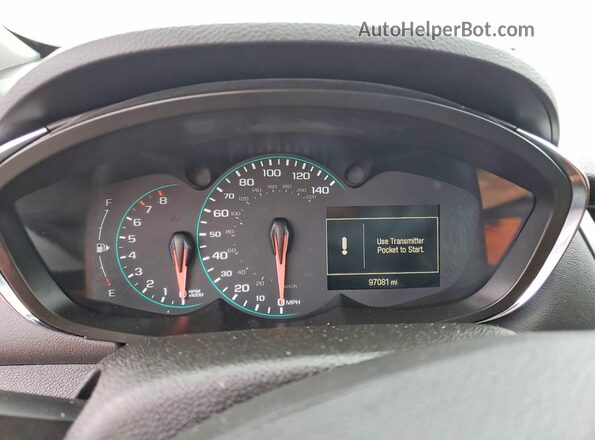 3GNCJLSB5JL400688 2018 CHEVROLET TRAX Black Vista del cuadro de instrumentos