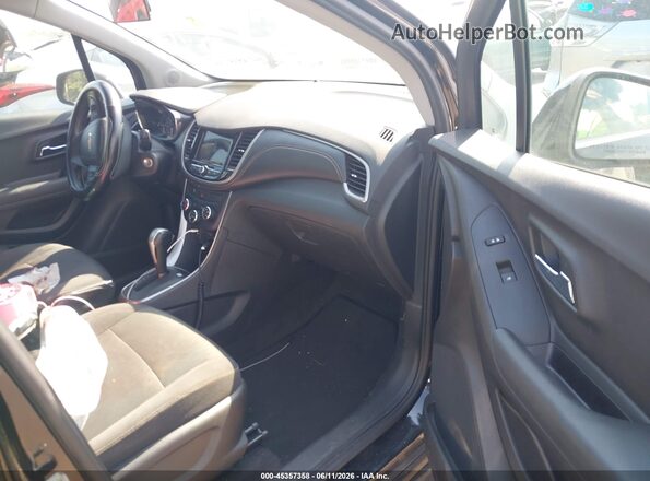 3GNCJLSB7JL258831 2018 CHEVROLET TRAX Black წინა სალონის ხედი