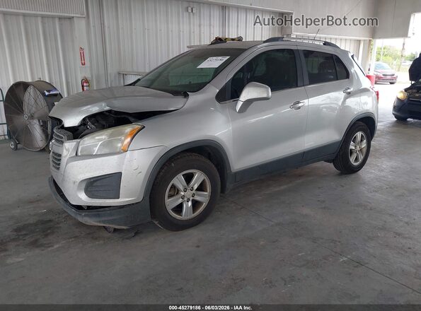 3GNCJLSB8GL278868 2016 CHEVROLET TRAX Silver Առջևի ձախ երեք քառորդ տեսարան