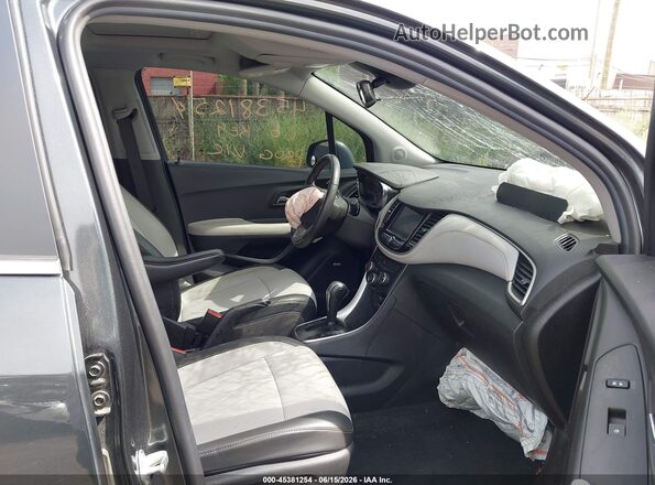 3GNCJLSB9LL177669 2020 CHEVROLET TRAX Gray წინა სალონის ხედი
