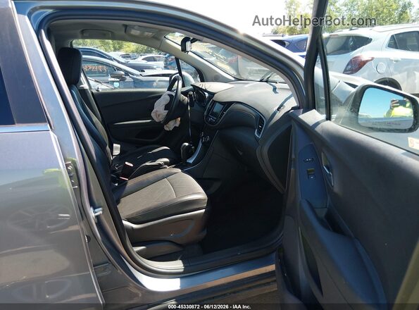 3GNCJLSB9LL291283 2020 CHEVROLET TRAX Gray წინა სალონის ხედი