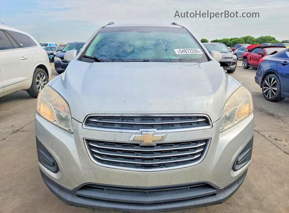 3GNCJLSBXGL253633 2016 CHEVROLET TRAX Silver 