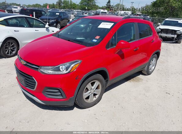 3GNCJLSBXJL191366 2018 CHEVROLET TRAX Red Առջևի ձախ երեք քառորդ տեսարան
