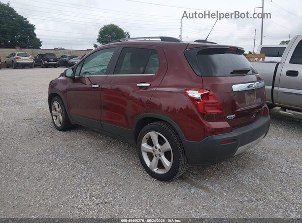 3GNCJMSB3GL164685 2016 CHEVROLET TRAX Maroon Հետևի ձախ