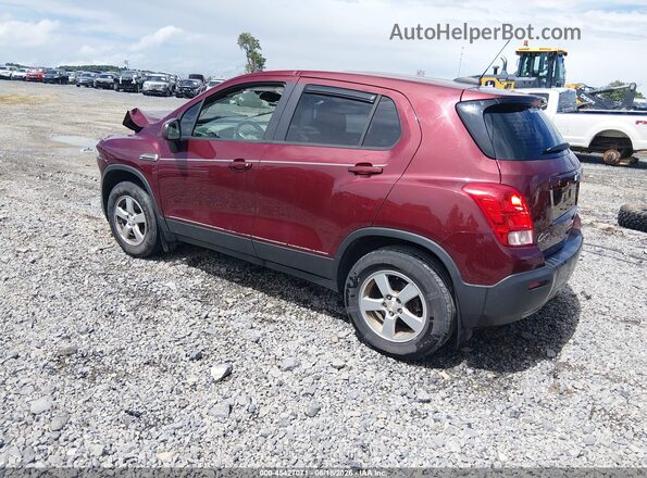 3GNCJNSB7GL218429 2016 CHEVROLET TRAX Burgundy Հետևի ձախ