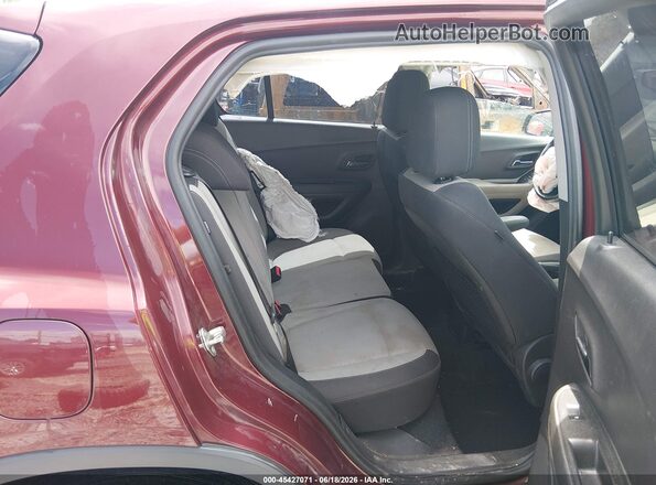 3GNCJNSB7GL218429 2016 CHEVROLET TRAX Burgundy VIN կոդի պիտակի տեսք