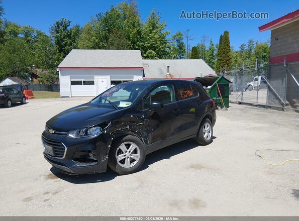 3GNCJNSB7LL319075 2020 CHEVROLET TRAX Черный Передняя левая четверть