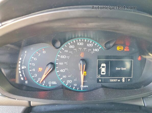 3GNCJNSB8JL186517 2018 CHEVROLET TRAX Blue Вид щитка приладів