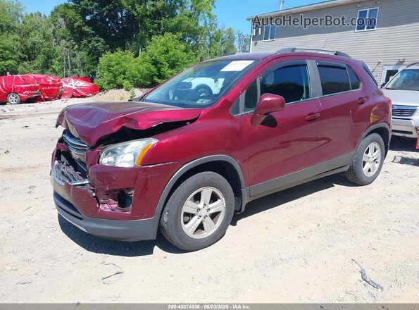 3GNCJPSB7GL262507 2016 CHEVROLET TRAX Burgundy Front left