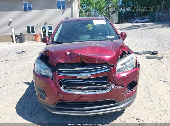 3GNCJPSB7GL262507 2016 CHEVROLET TRAX Burgundy Rear interior view