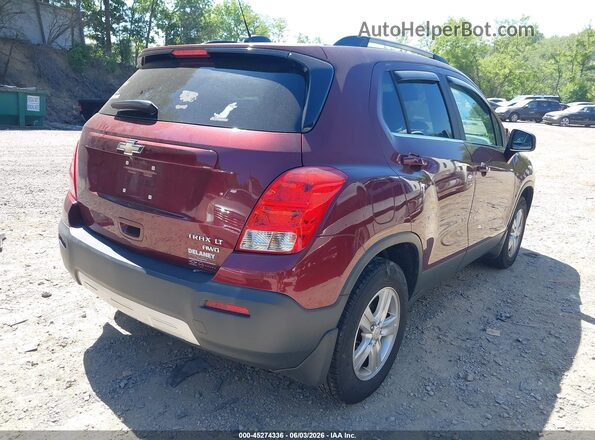 3GNCJPSB7GL262507 2016 CHEVROLET TRAX Burgundy Rear right
