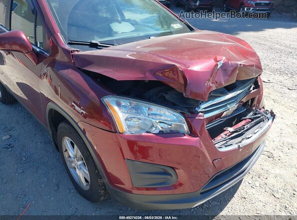 3GNCJPSB7GL262507 2016 CHEVROLET TRAX Burgundy Front view