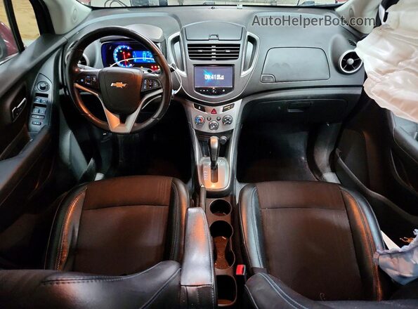 3GNCJPSB8GL267148 2016 CHEVROLET TRAX Red Առջևի վահանակի տեսք