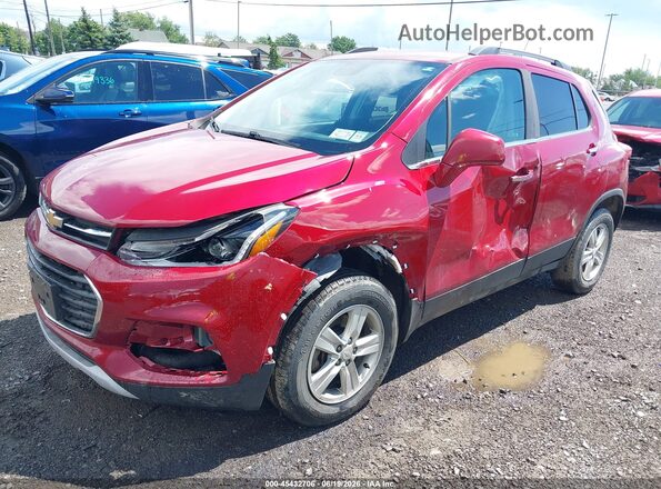3GNCJPSBXJL257597 2018 CHEVROLET TRAX Red Առջևի ձախ երեք քառորդ տեսարան