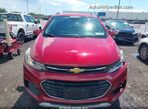 3GNCJPSBXJL257597 2018 CHEVROLET TRAX Red Սարքավորումների վահանակի տեսք