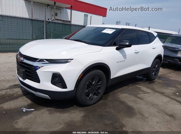 3GNKBARA4LS534000 2020 CHEVROLET BLAZER Белый Передняя левая четверть