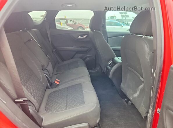 3GNKBBRA0LS691240 2020 CHEVROLET BLAZER Red Vista de los asientos traseros