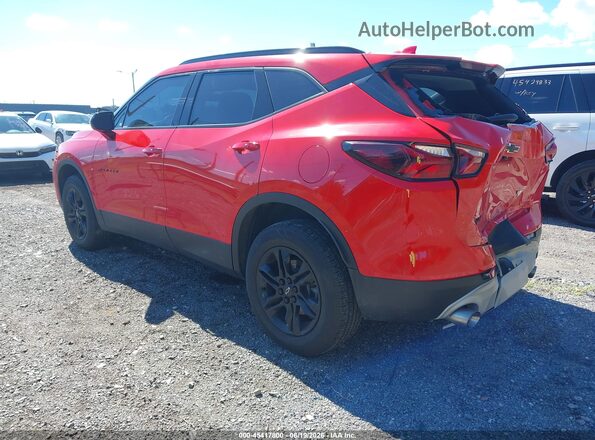 3GNKBBRA3MS548526 2021 CHEVROLET BLAZER Red Հետևի ձախ