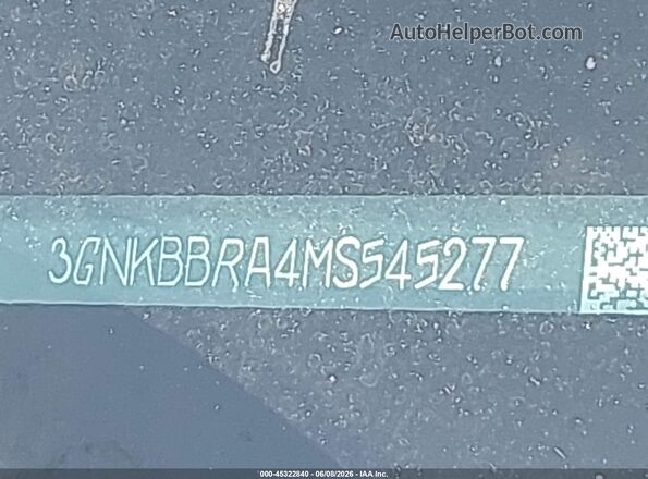 3GNKBBRA4MS545277 2021 CHEVROLET BLAZER Silver 