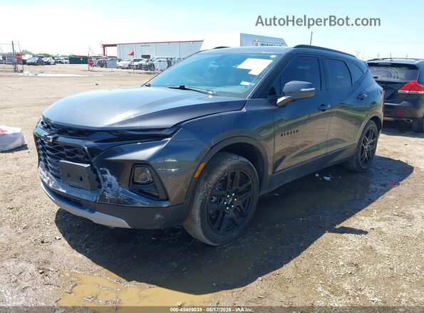 3GNKBBRA7MS538128 2021 CHEVROLET BLAZER Gray Vista tres cuartos delantera izquierda