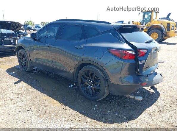 3GNKBBRA7MS538128 2021 CHEVROLET BLAZER Gray Trasero izquierdo