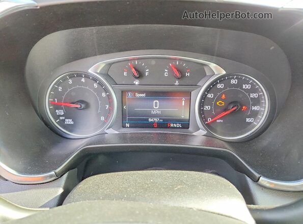 3GNKBCR41LS725167 2020 CHEVROLET BLAZER White Instrument cluster view