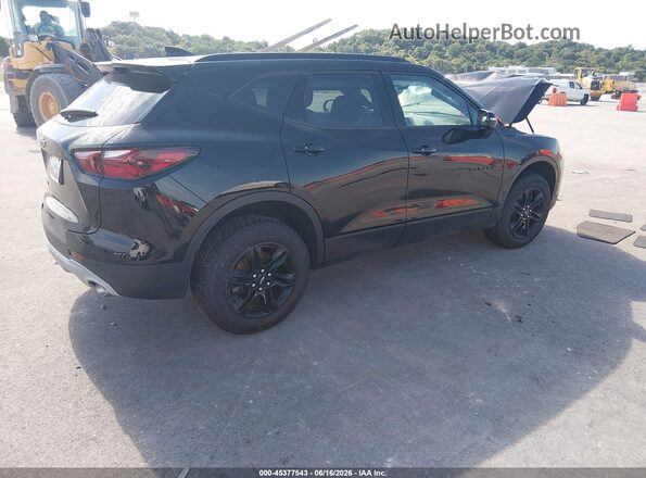 3GNKBCR41MS525021 2021 CHEVROLET BLAZER Black Передня ліва чверть