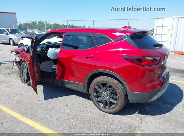 3GNKBCR41MS574381 2021 CHEVROLET BLAZER Red Задня ліва чверть