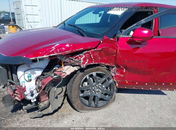 3GNKBCR41MS574381 2021 CHEVROLET BLAZER Red Вид спереду