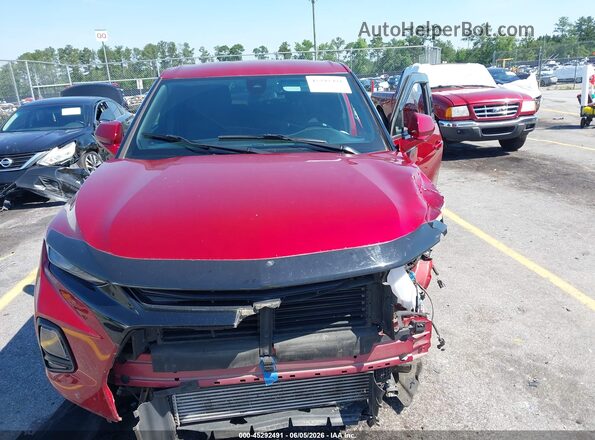 3GNKBCR41MS574381 2021 CHEVROLET BLAZER Red Вид задньої частини салону
