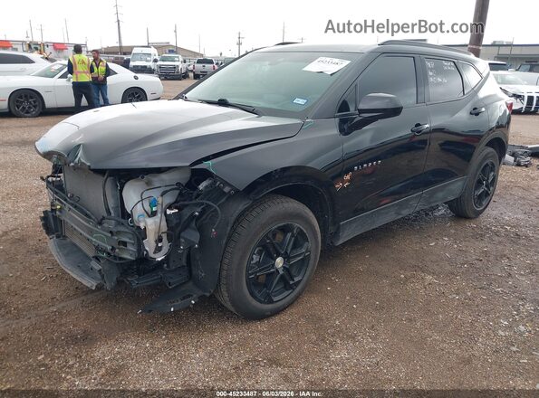 3GNKBCR42PS129054 2023 CHEVROLET BLAZER Black Առջևի ձախ երեք քառորդ տեսարան