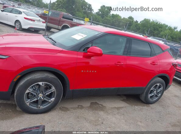 3GNKBCR44PS105208 2023 CHEVROLET BLAZER Red სალონის 360-გრადუსიანი ხედი